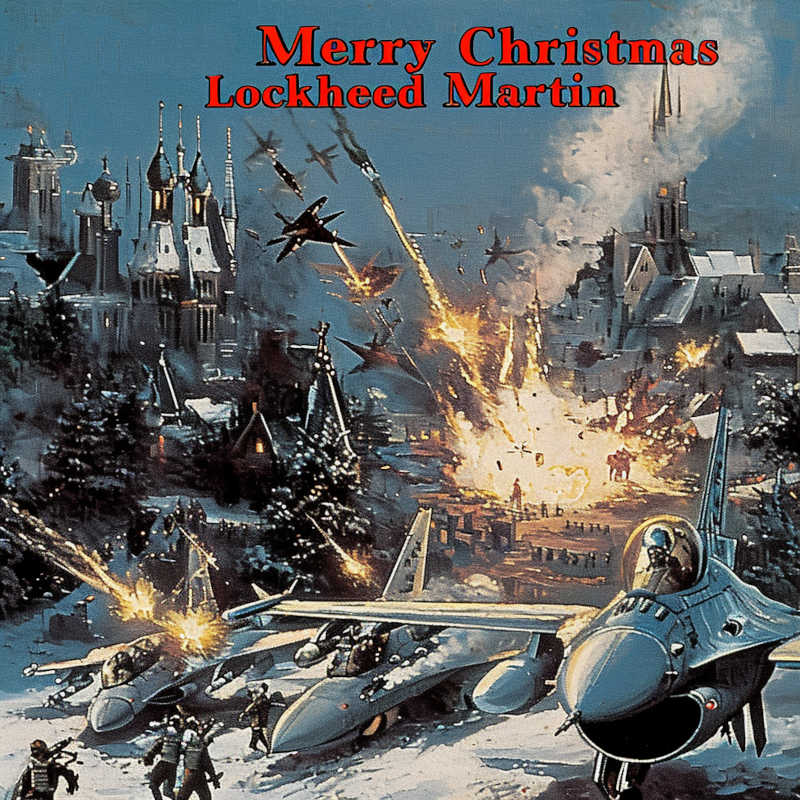 sunyata0_allmark_Christmas_card_f-16_jets_dropping_bombs_on_a_E_64c9c81e-54c9-4550-ad2a-fe73b37d55c0.jpg