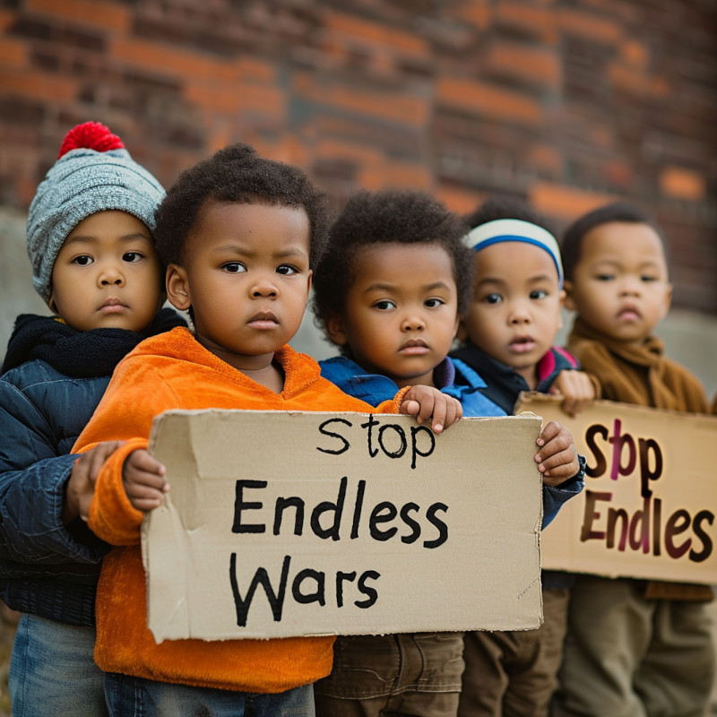 Children say stop endless wars