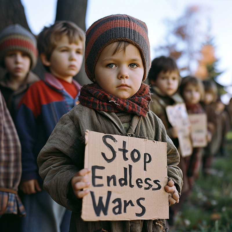 Children say stop endless wars