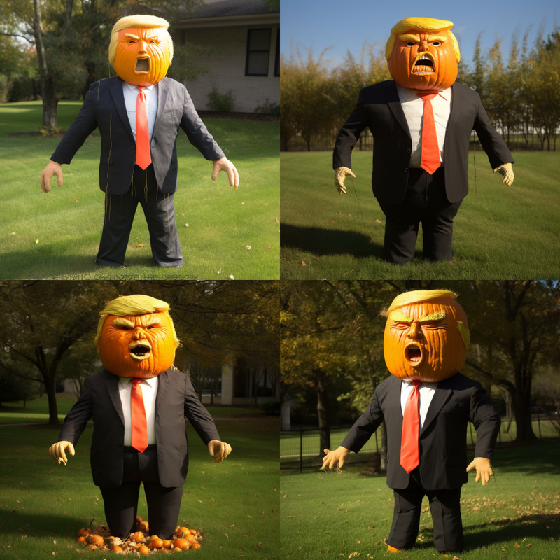 Trump pumpkin