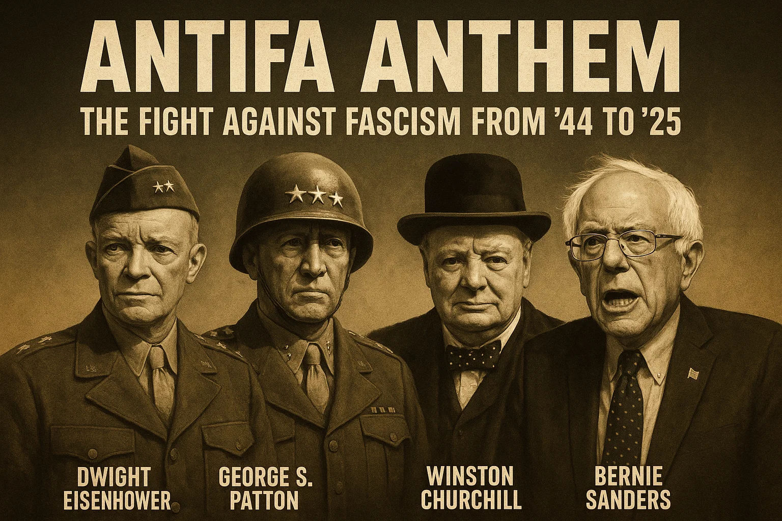 Antifa: Eisenhower, Patton, Churchill, Sanders