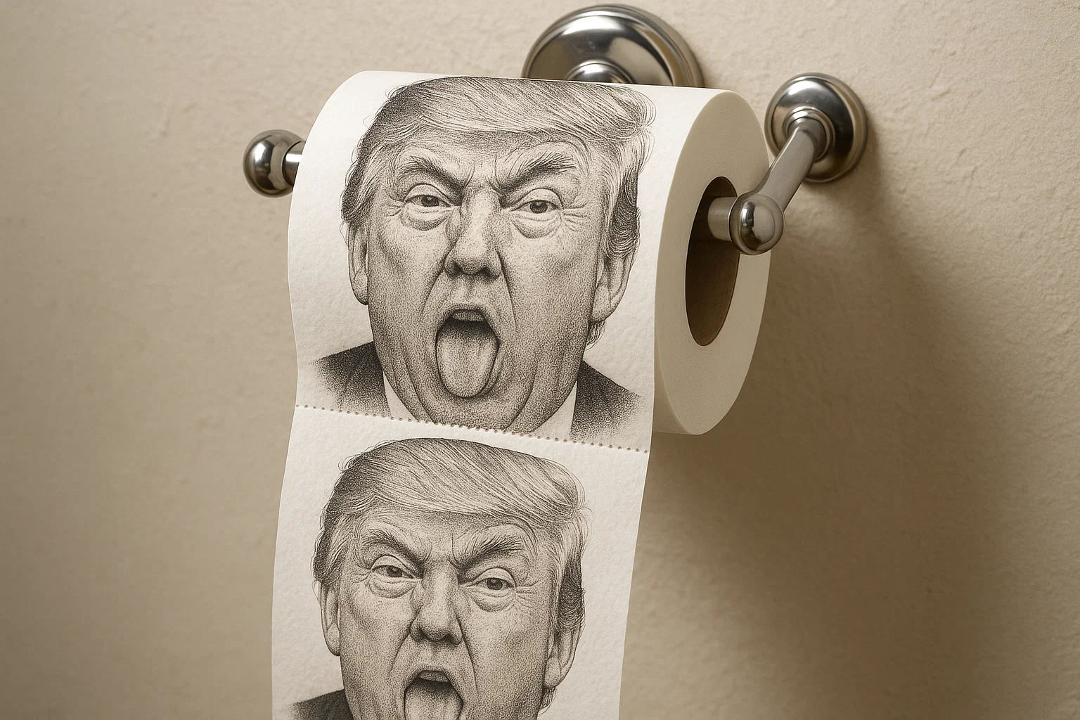 Terrific Trump Toilet Tissues ad