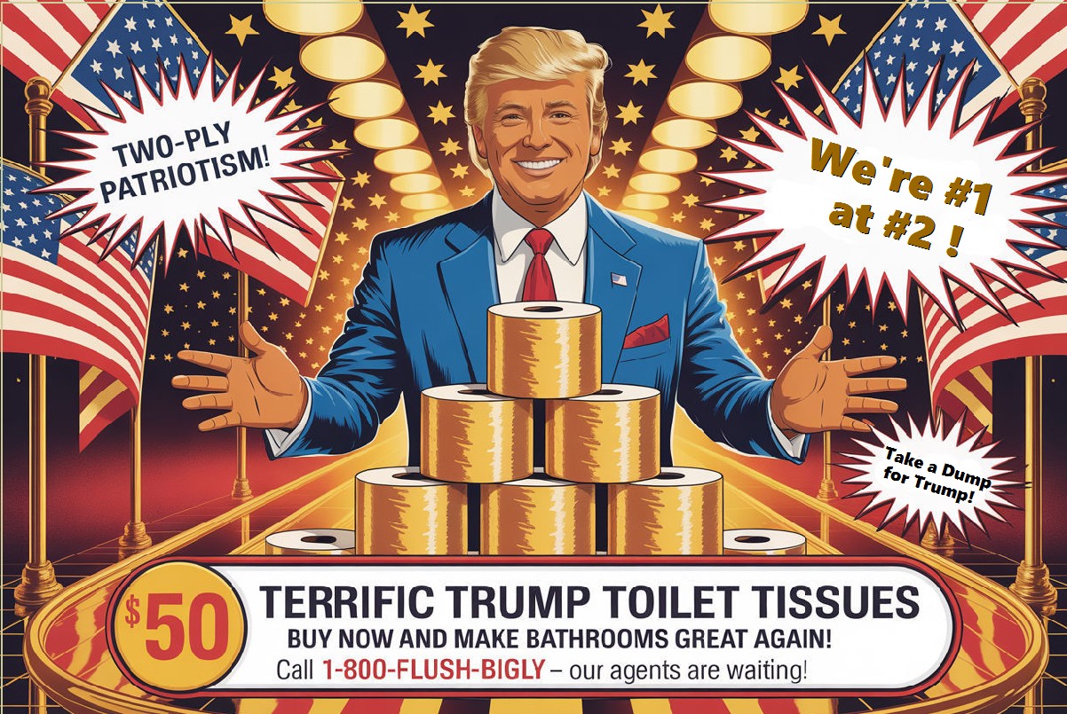 Terrific Trump Toilet Tissues ad
