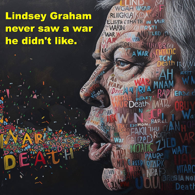 Lindsey Graham never saw a war he did't like
