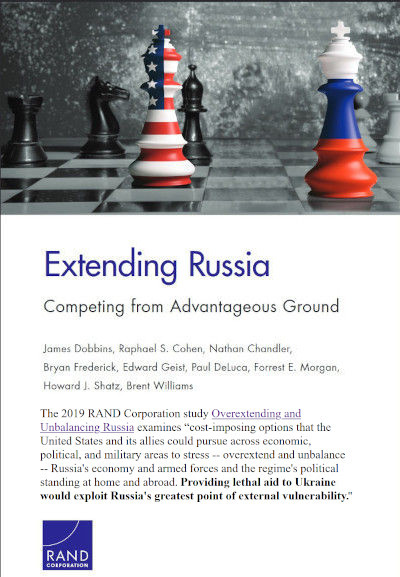 RAND Corporation shows Ukraine as a pawn in a chess game.