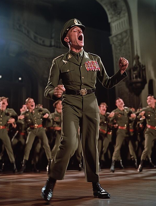 War Is A Racket: soldier singing